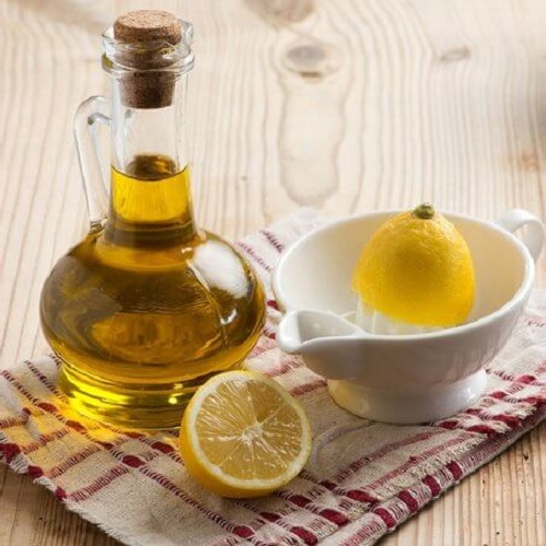 Chanh và dầu oliu chữa tụt lợi tại nhà 