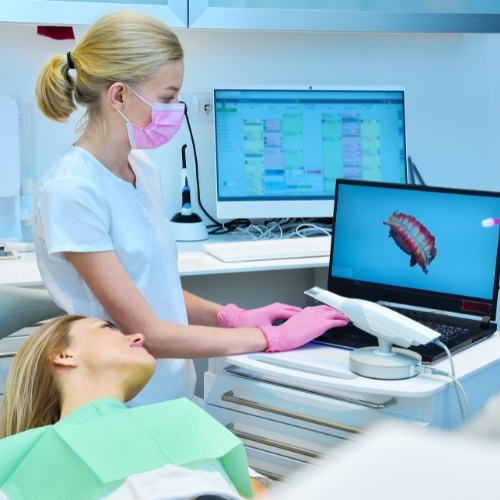 Chụp CT răng cho phép quan sát cấu trúc răng bên trong