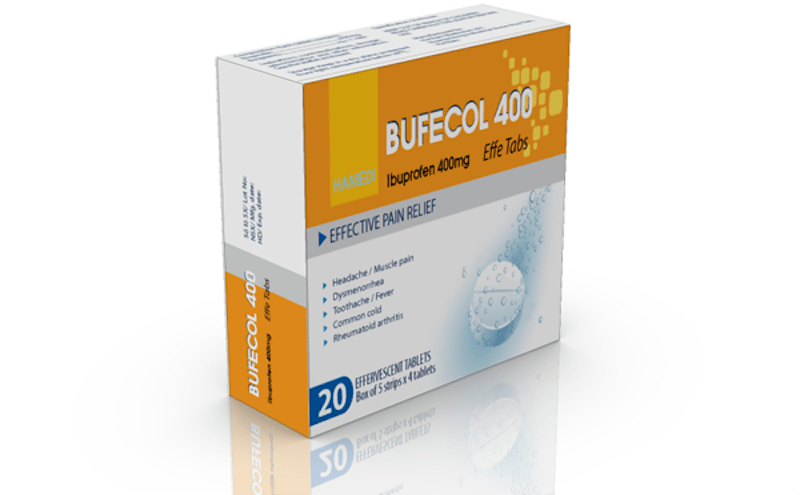 Bufecol là một loại thuốc giảm đau Ibuprofen, thuộc vào nhóm giảm đau non steroid